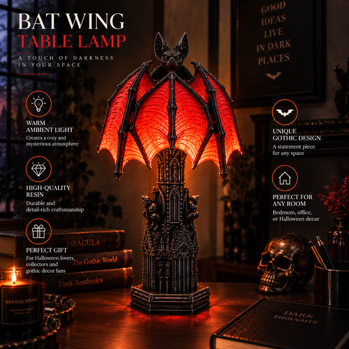 Bat Halloween Lamp By Emiry