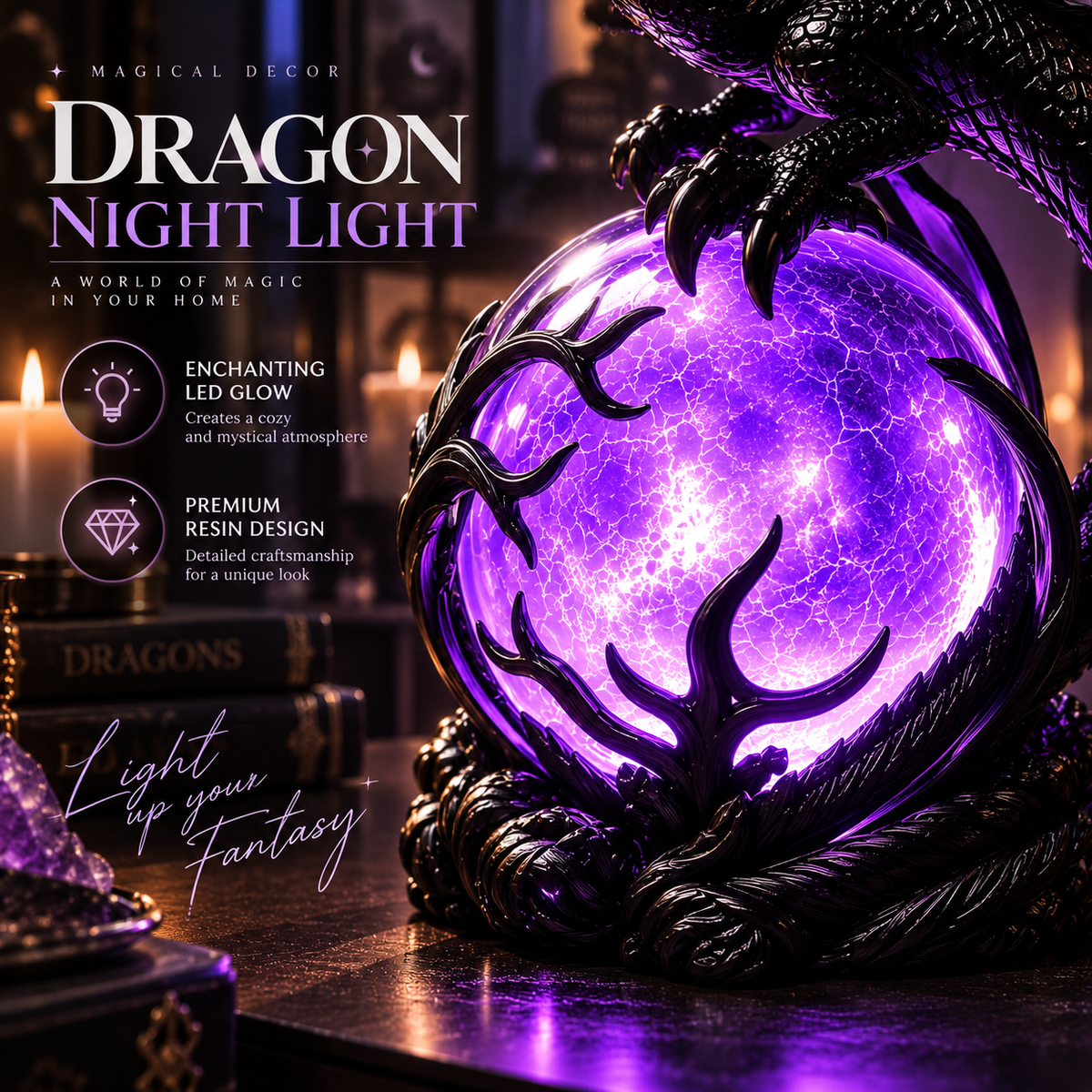 Dragon Night Lamp By Emiry